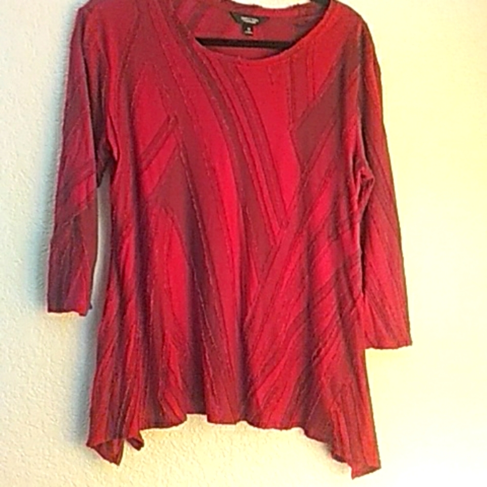 Simpy Vera Vera Wang Cranberry Top size M